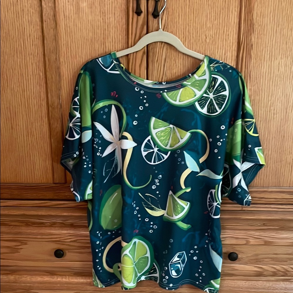 Colorful Lime Print Top